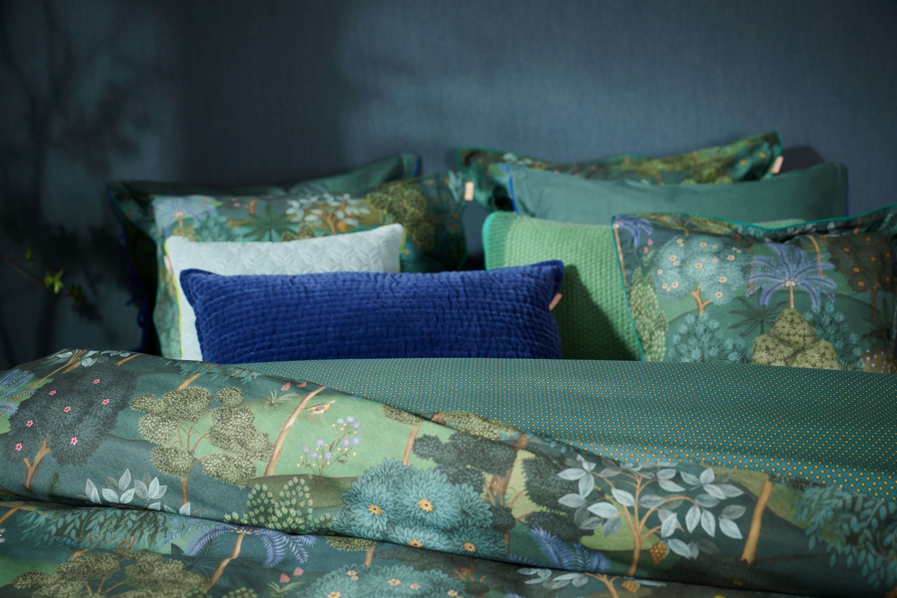 Pillowcase Jardin de Noche Dark Blue