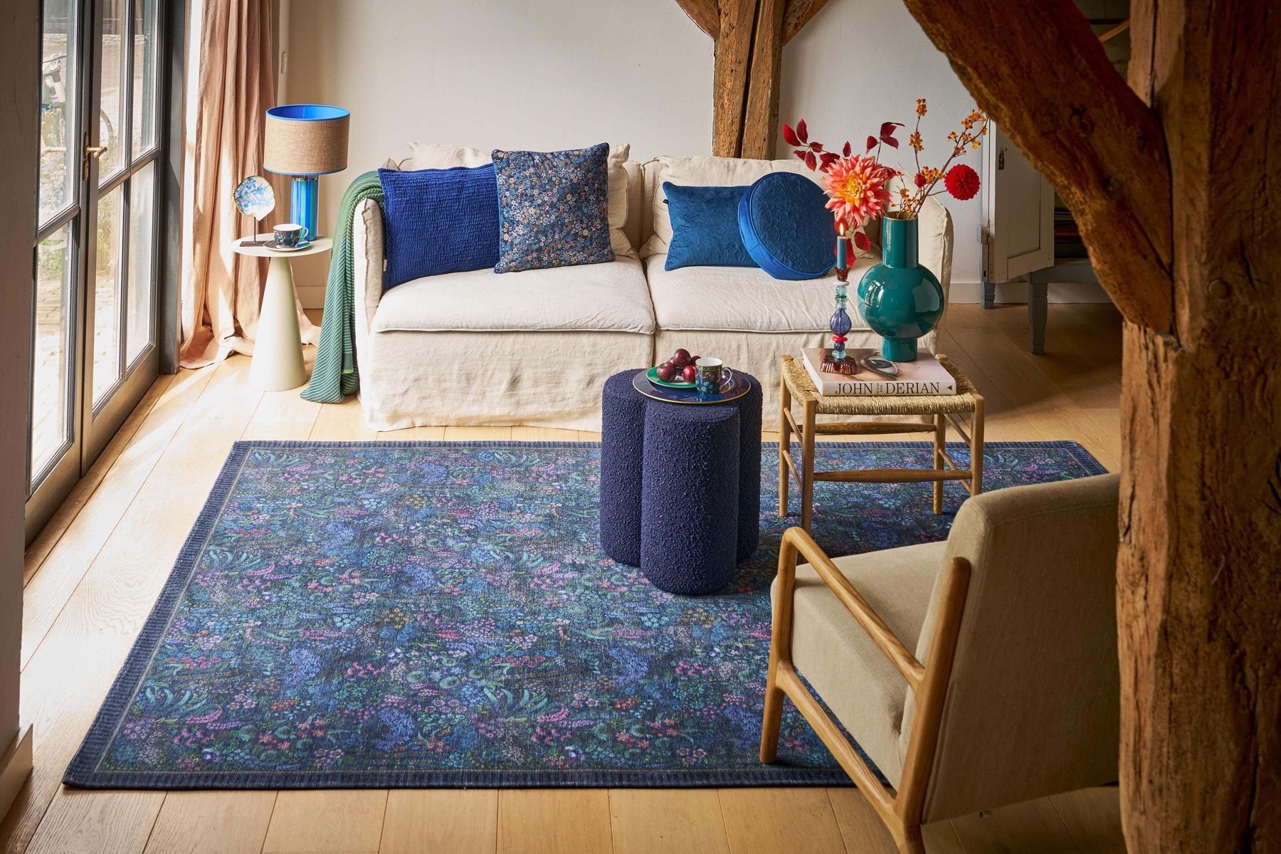 Tapis Querida by Pip Bleu Foncé