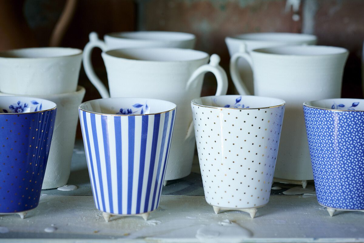 Royal Stripes Mug Blue/White
