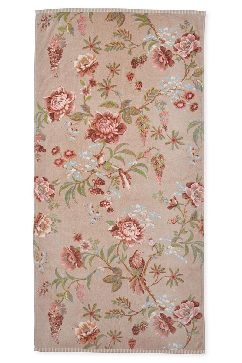 Große Handtuch Secret Garden Khaki 70x140cm