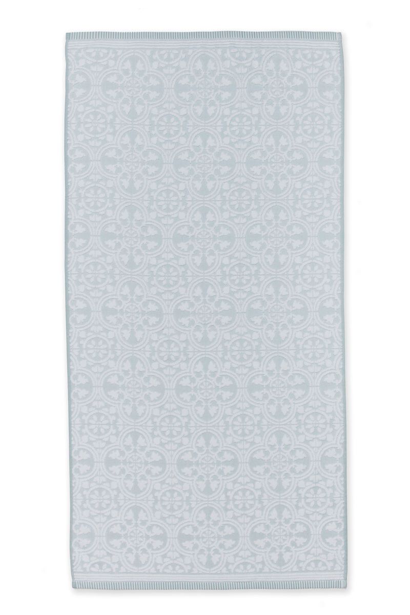 Large Bath Towel Tile de Pip Light Blue 70x140 cm