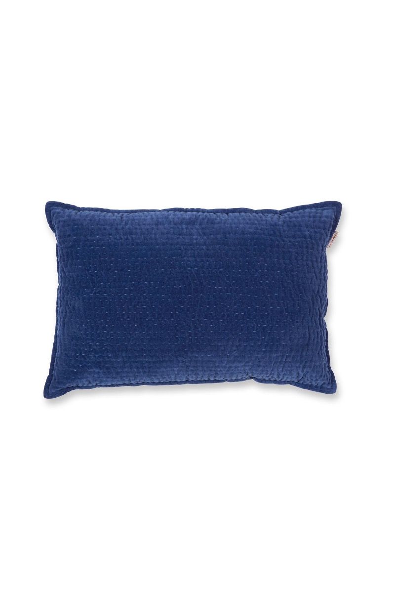 Cushion Velvet Sky Dark Blue