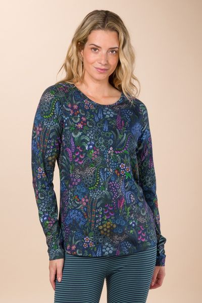 Tina Long Sleeve Top Querida Blue