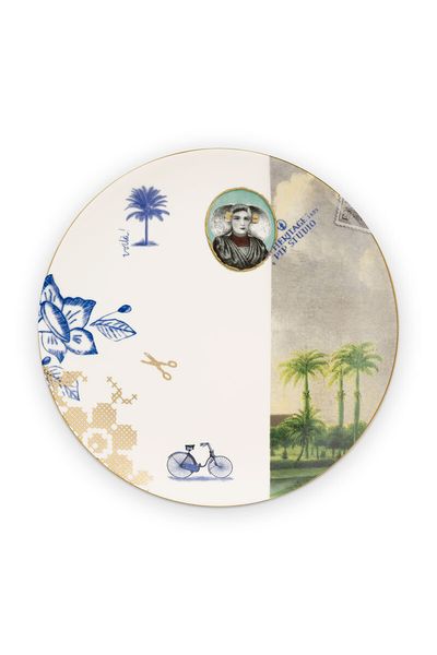 Heritage Breakfast Plate Palm White 20 cm