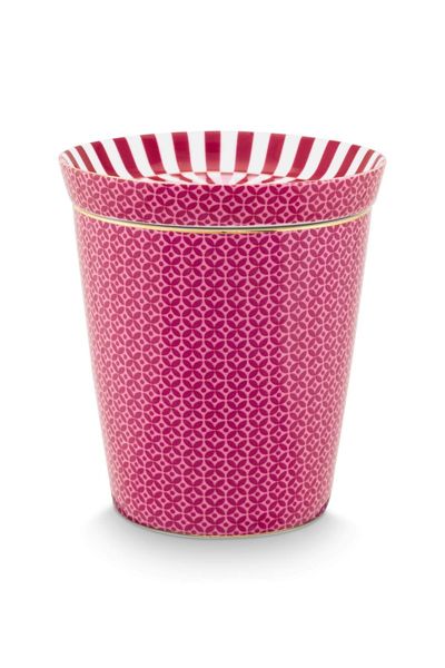 Set/2 Tasses de Petite Taille Carreaux & Conseil de Thé Royal Stripes Rose