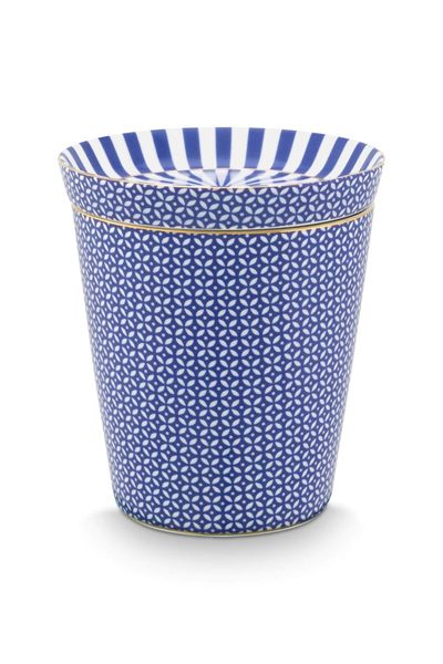 Set/2 Tasses de Petite Taille Carreaux & Conseil de Thé Royal Stripes Bleu