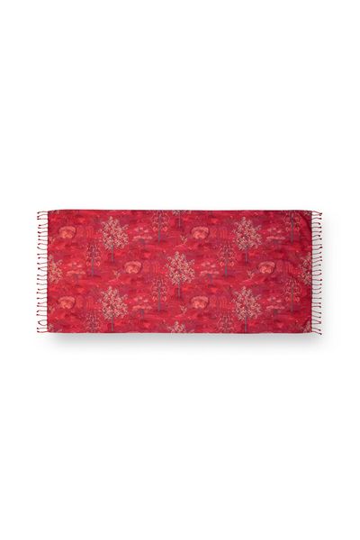 Hammam Towel Japanese Garden Red
