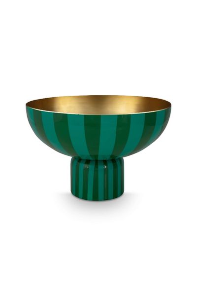 High Tray Metal Stripes Green