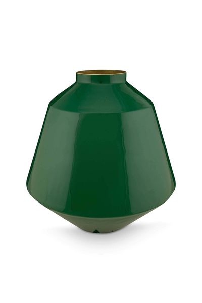 Vase Metal Dark Green 35cm