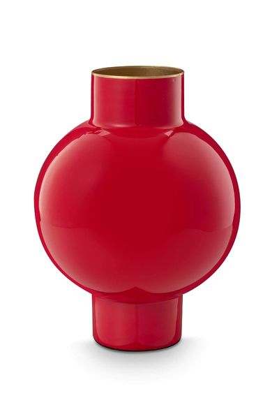 Vase en Métal Petit Rouge 24cm