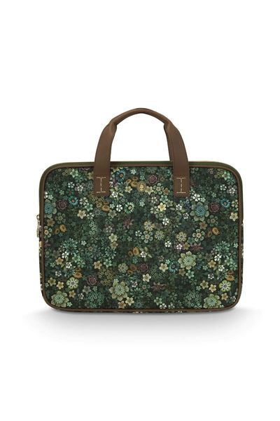 Olivia Sac d'Ordinateur Portable Tutti i Fiori Vert