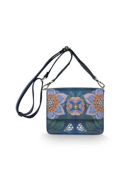 Fenna Sac Bandoulière Petit Flores Felices Bleu Foncé