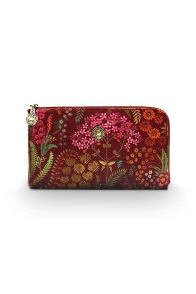 Cloe Cosmetic Zipper Pouch Querida Red