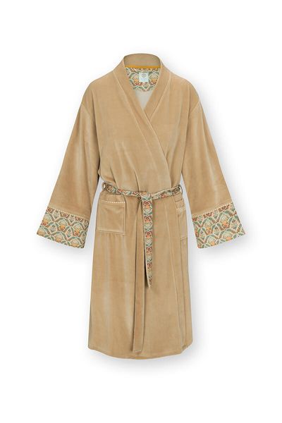 Naomi Kimono Velvet Solid Sable