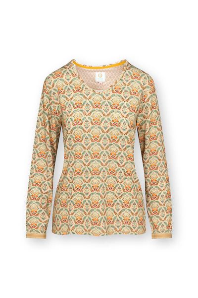 Trice Long Sleeve Top Bailamos Sand