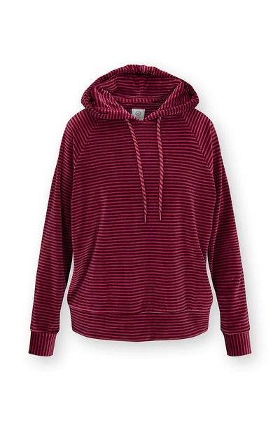 Tamari Pullover Velvet Little Sumo Stripe Rot Rosa