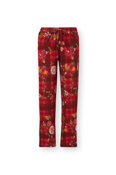 Belin Pantalon Flores Felices Rouge