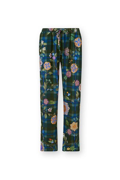 Belin Pantalon Flores Felices Bleu Foncé