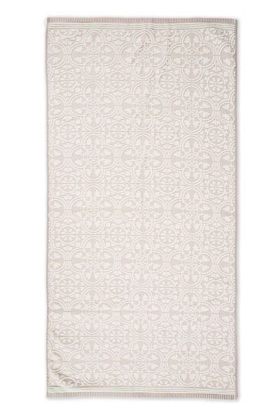 Large Bath Towel Tile de Pip Khaki 70x140 cm