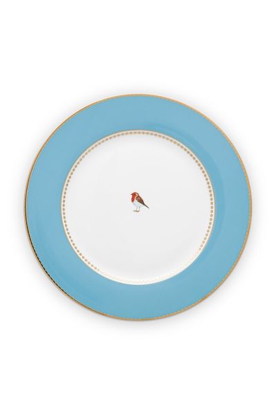 Love Birds Dinner Plate Blue 26,5 cm