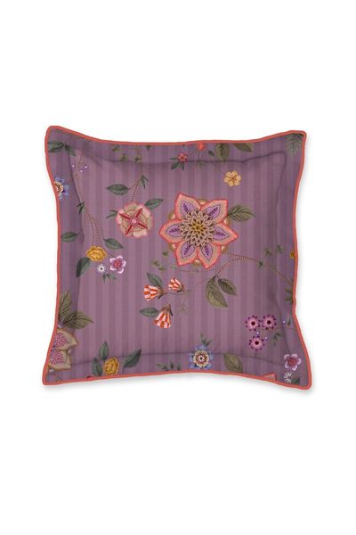 Square Cushion Flores Bailando Purple