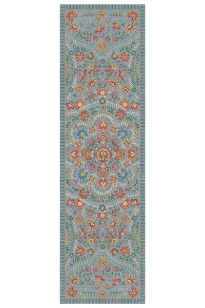 Tapis Coureur Il Ricamo by Pip Bleu Clair 80 x 295 cm