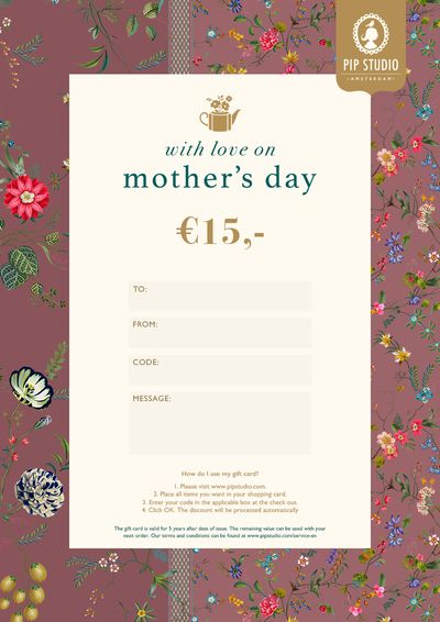 mother's day e-gift voucher €15