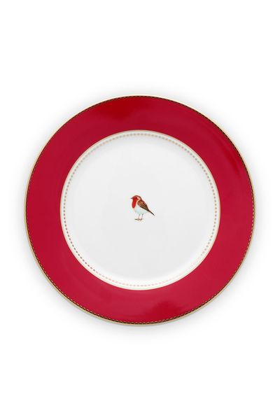 Love Birds Breakfast Plate Red 21 cm