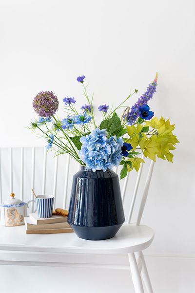 Metal Vase Blue M