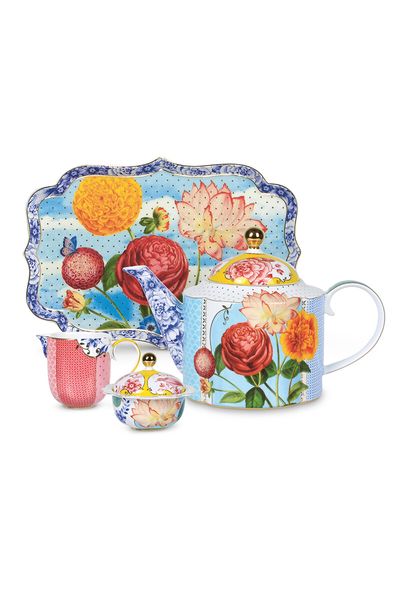 Royal Tea Set/4 Multicoloured