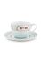 Blushing Birds Cappuccino Cup & Saucer white