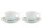 Blushing Birds Set of 2 Espresso Cups & Saucers white